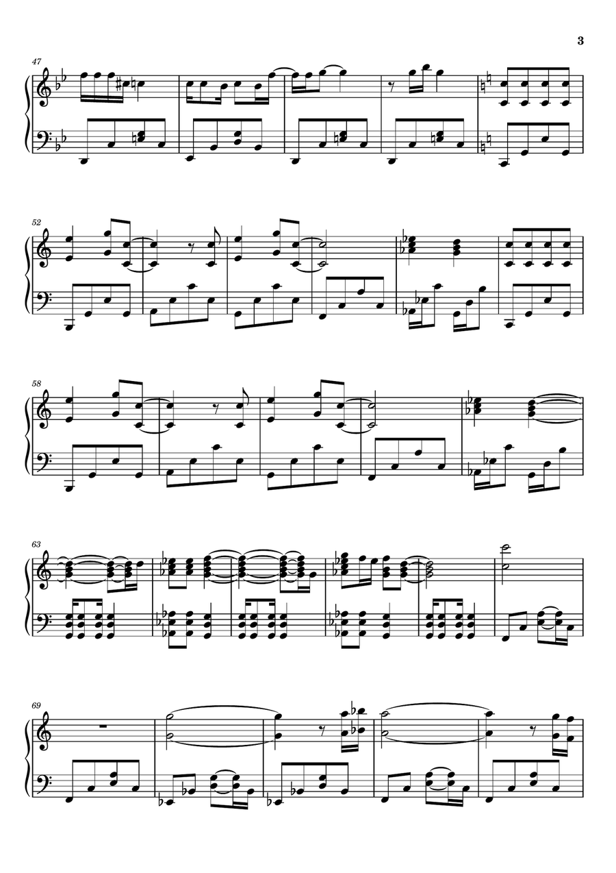 Sowing The Seeds Of Love Sowing The Seeds Of Love Piano Solo scores gallery preview page 3