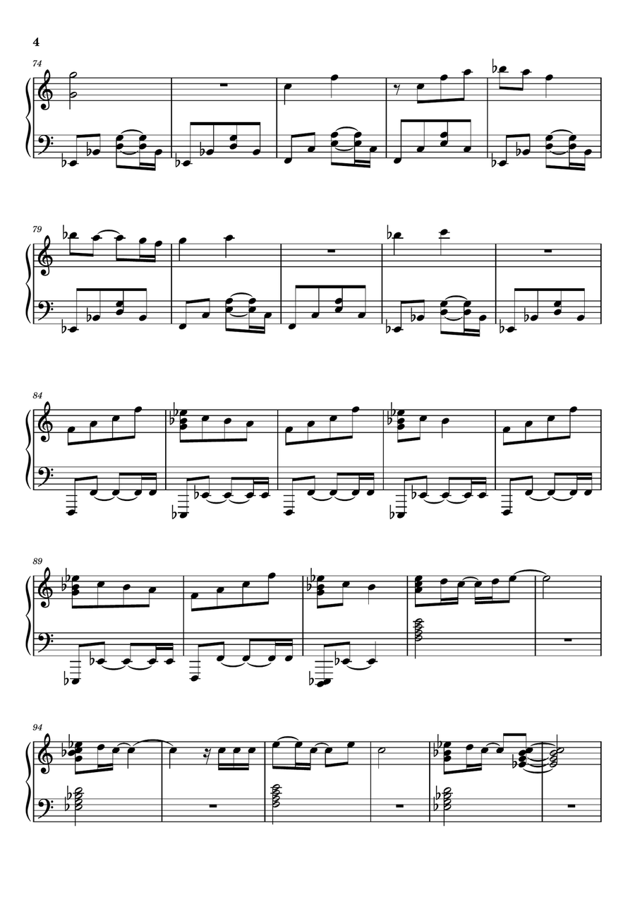 Sowing The Seeds Of Love Sowing The Seeds Of Love Piano Solo scores gallery preview page 4