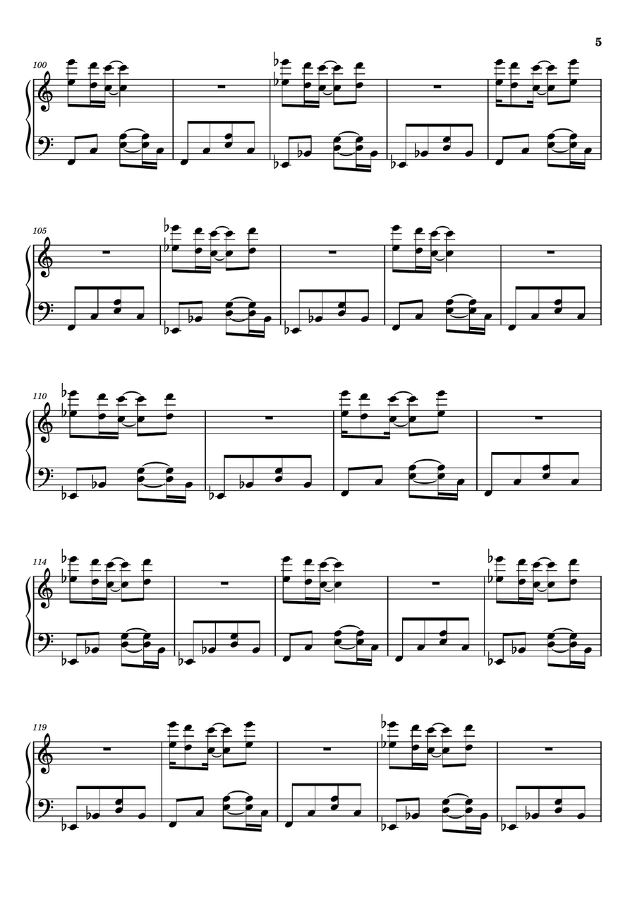 Sowing The Seeds Of Love Sowing The Seeds Of Love Piano Solo scores gallery preview page 5