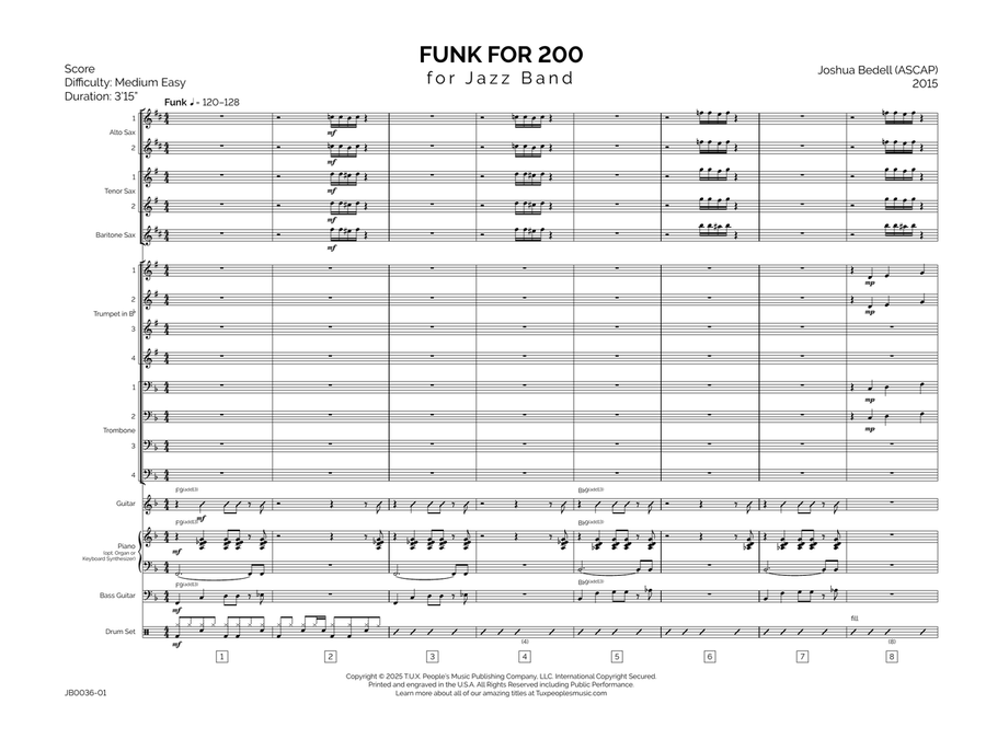Funk for 200 Jazz Ensemble - Digital Sheet Music page 4