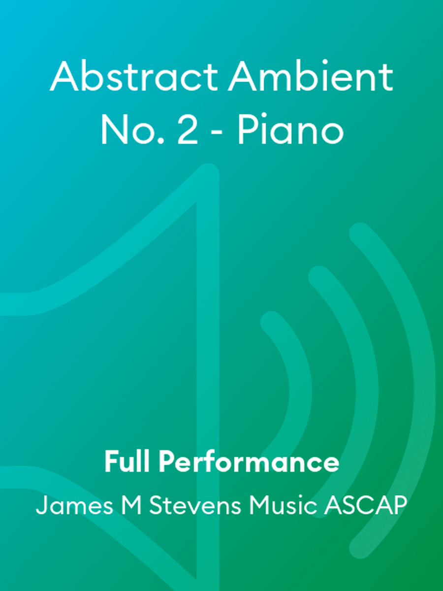 Abstract Ambient No. 2 - Piano 1 Piano, 4-Hands scores gallery preview page 1