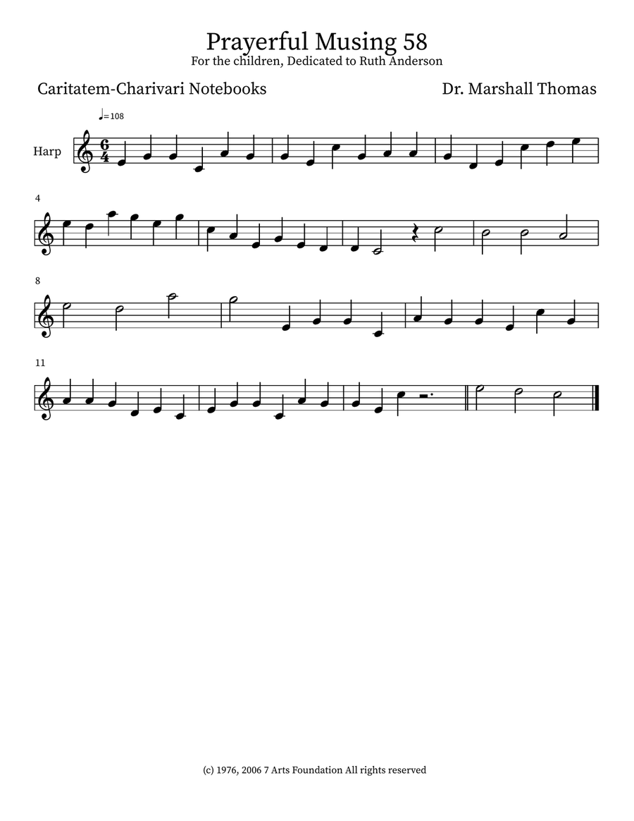 Prayerful Musing 58 Prayerful Musing 58 Small Ensemble scores gallery preview page 3