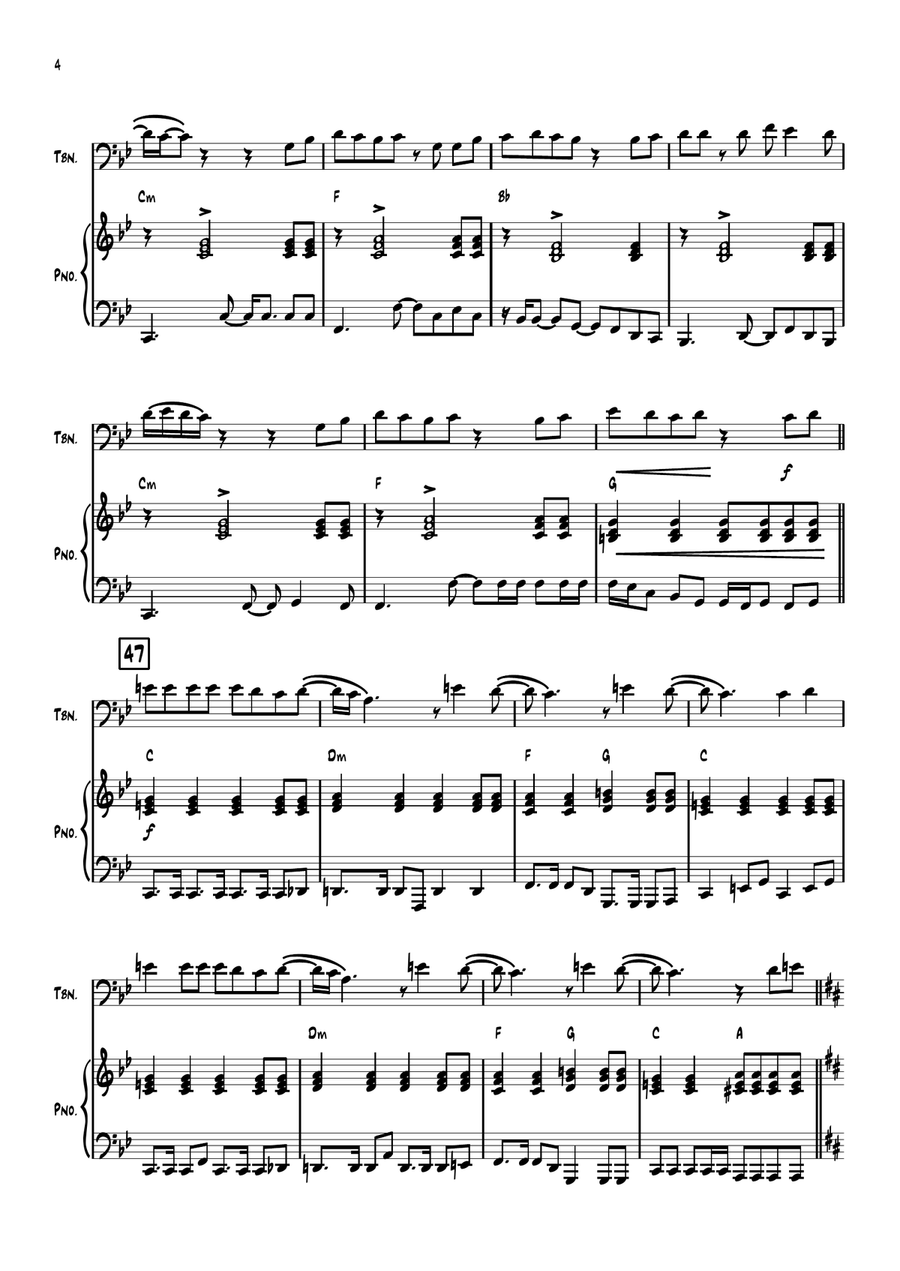 I've Gotta Get A Message To You Piano scores gallery preview page 4