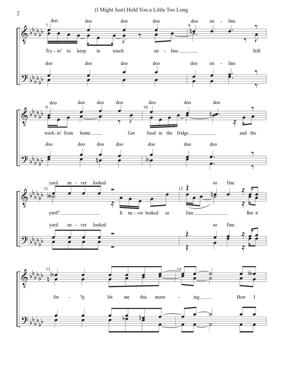 (I Might Just) Hold You A Little Too Long TTBB scores gallery preview page 2