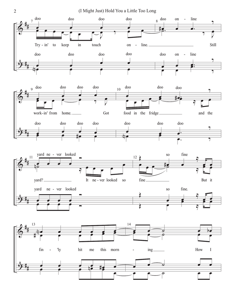 (I Might Just) Hold You A Little Too Long SSAA scores gallery preview page 2