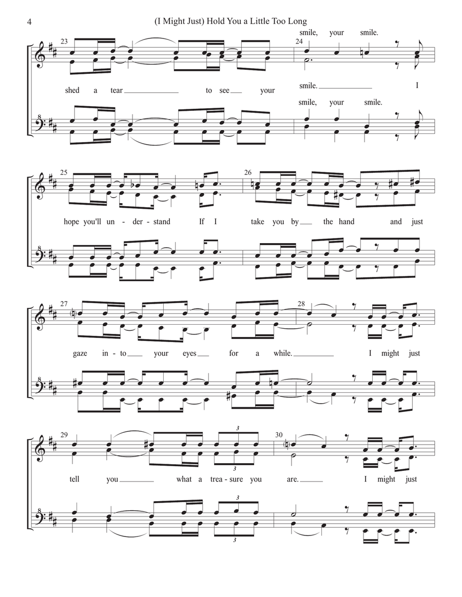 (I Might Just) Hold You A Little Too Long SSAA scores gallery preview page 4