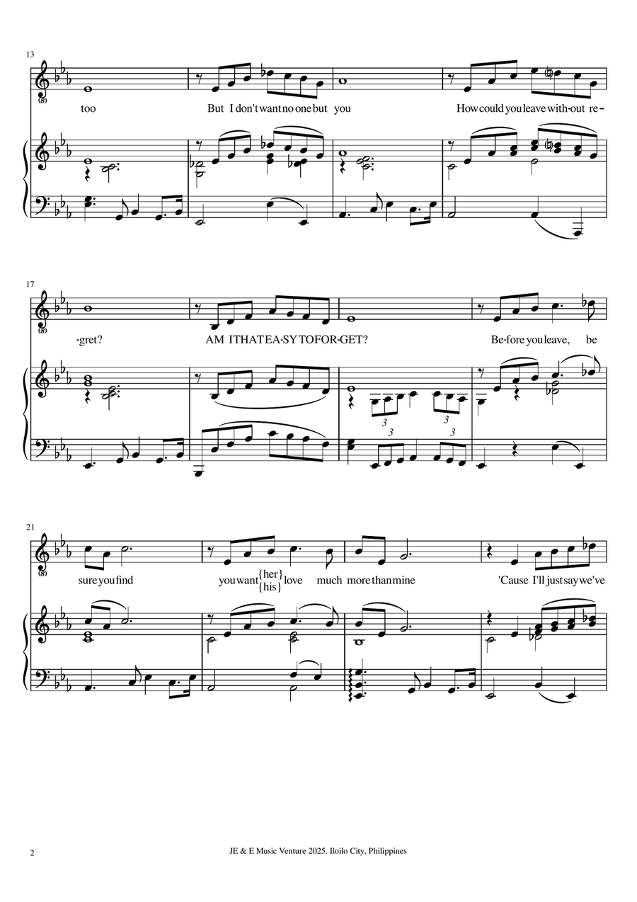 Am I That Easy Am I That Easy A Cappella scores gallery preview page 2
