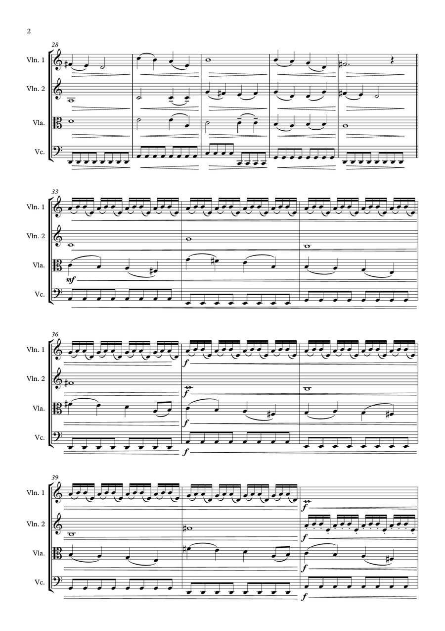 Waiting For A Train Waiting For A Train String Quartet scores gallery preview page 3