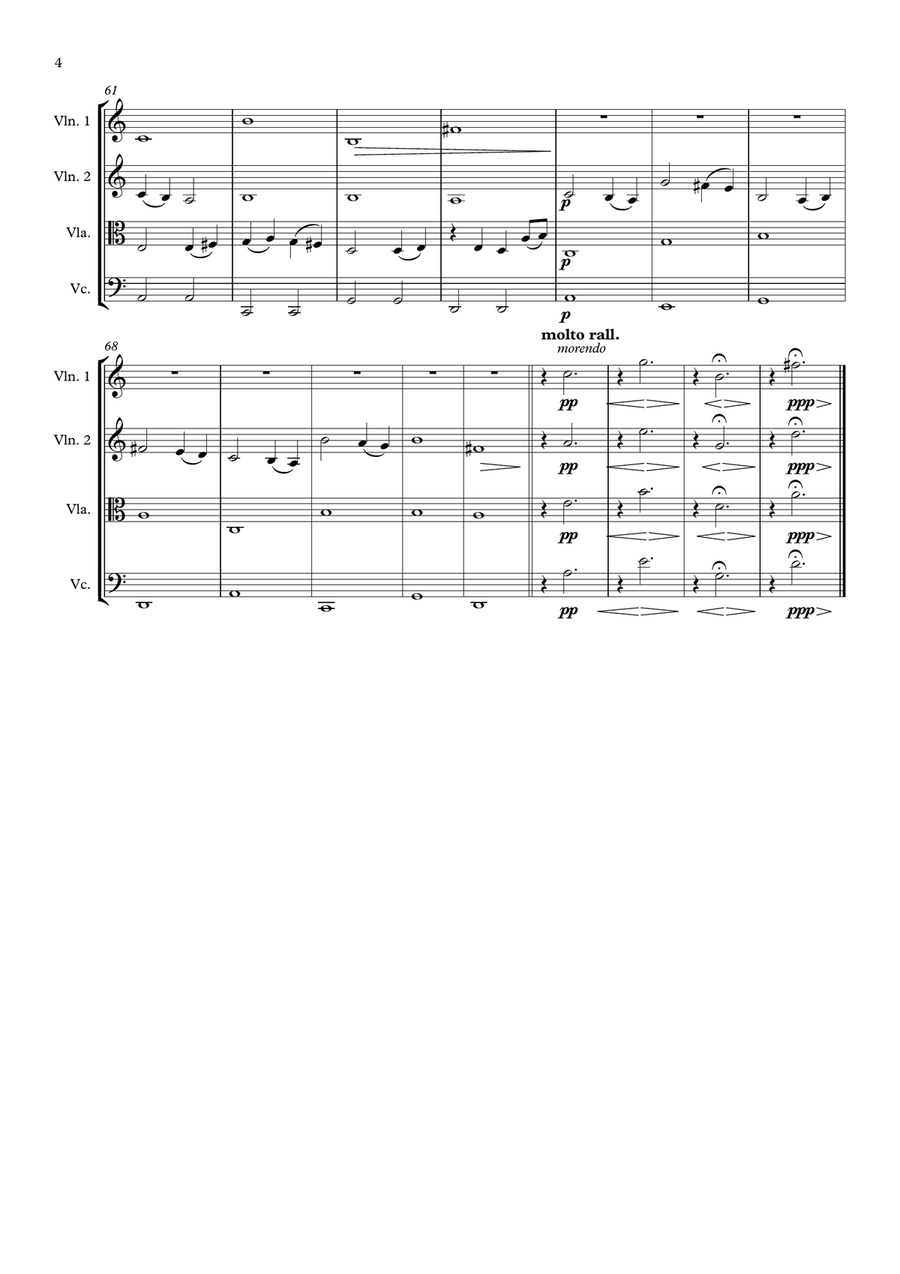 Waiting For A Train Waiting For A Train String Quartet scores gallery preview page 5