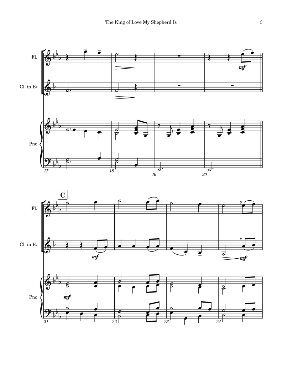 The King of Love My Shepherd Is Small Ensemble scores gallery preview page 4