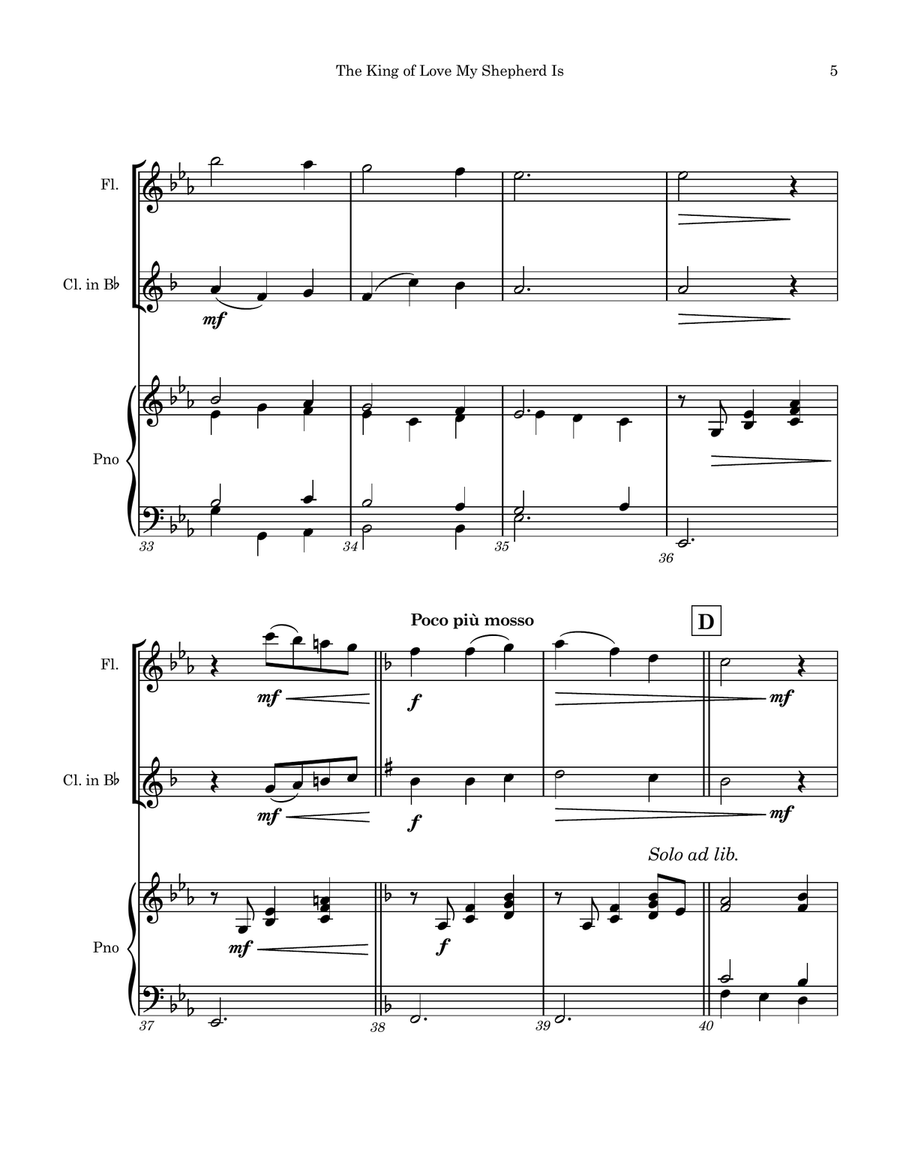 The King of Love My Shepherd Is Small Ensemble scores gallery preview page 6