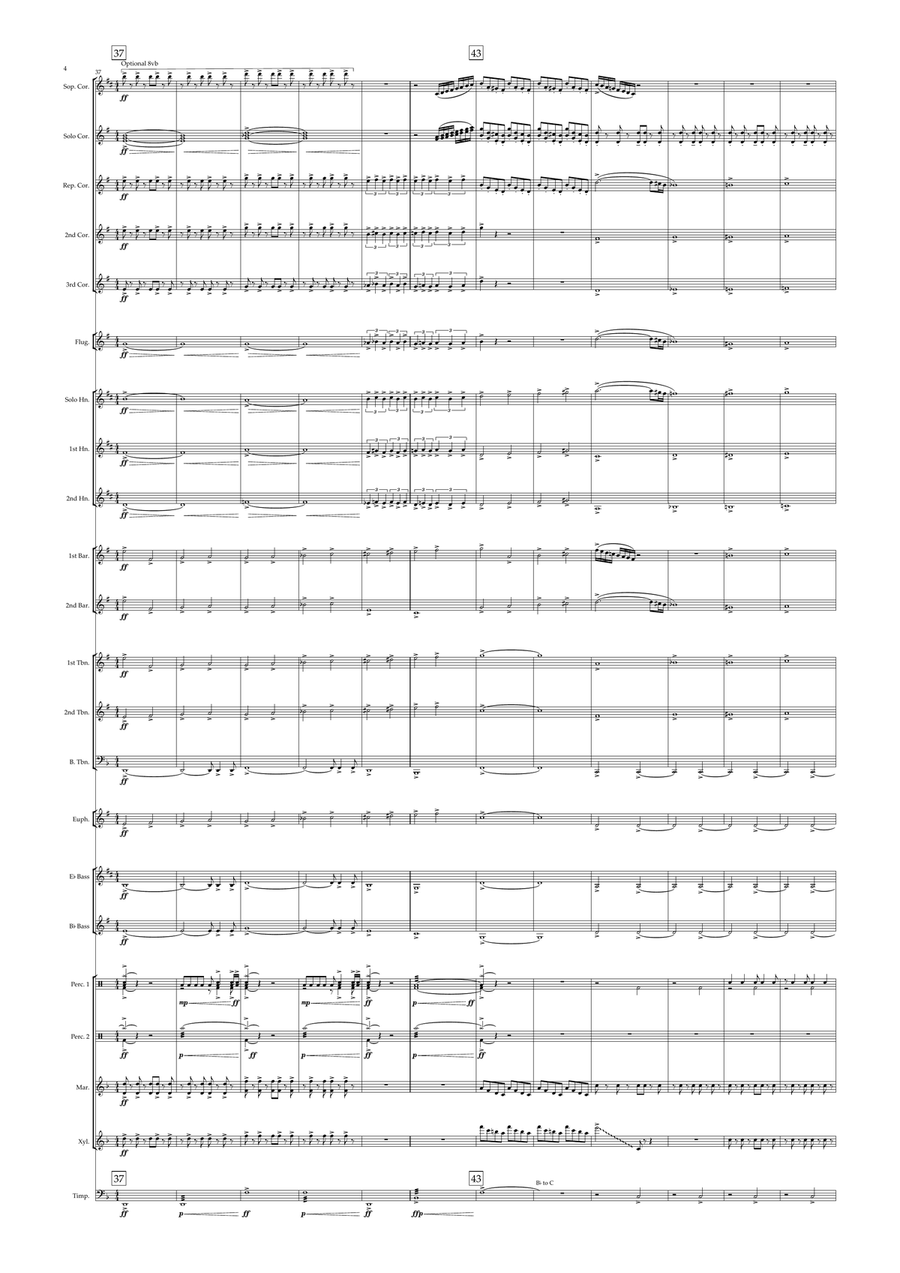 I Am The Doctor Brass Band scores gallery preview page 4