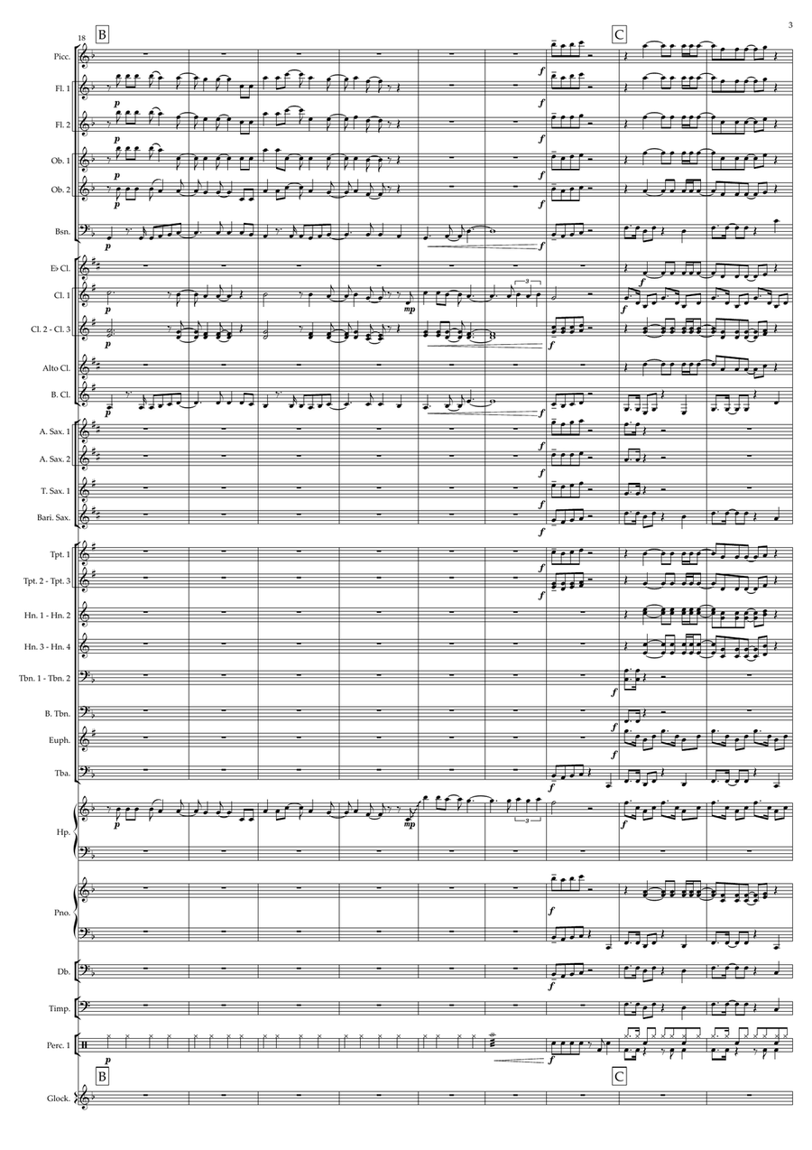 I Wanna Dance With Somebody Concert Band scores gallery preview page 3