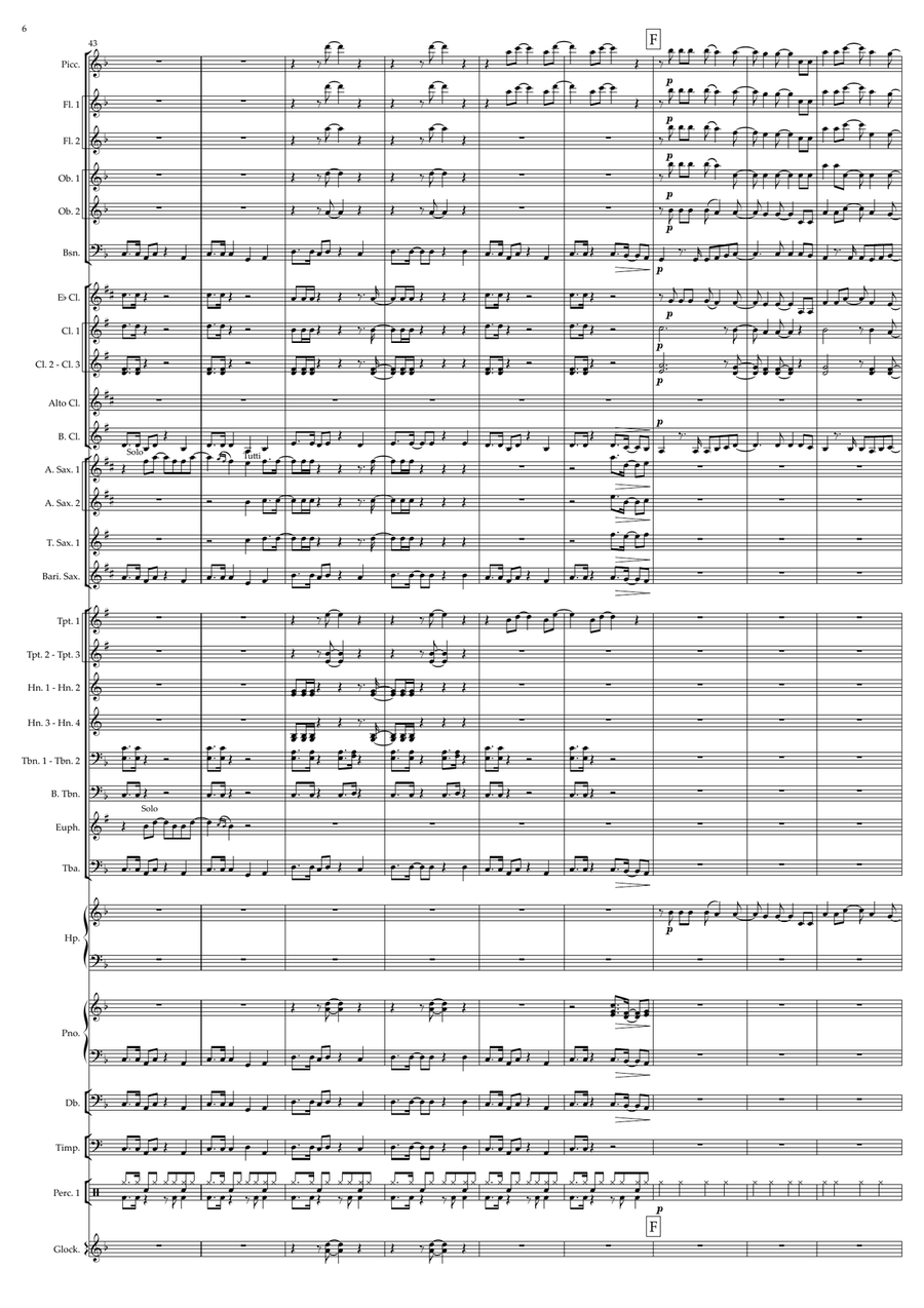 I Wanna Dance With Somebody Concert Band scores gallery preview page 6
