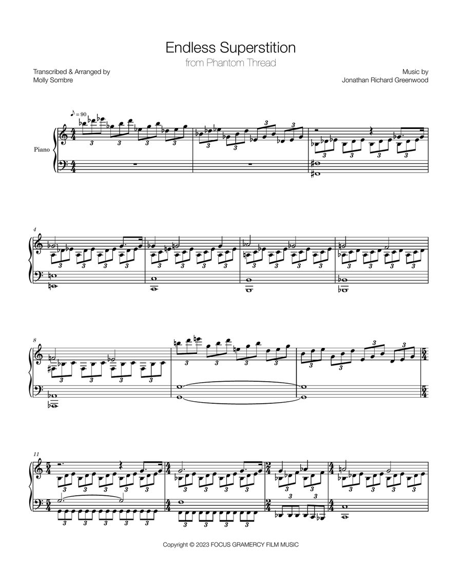 Endless Superstition Endless Superstition Piano Solo scores gallery preview page 1
