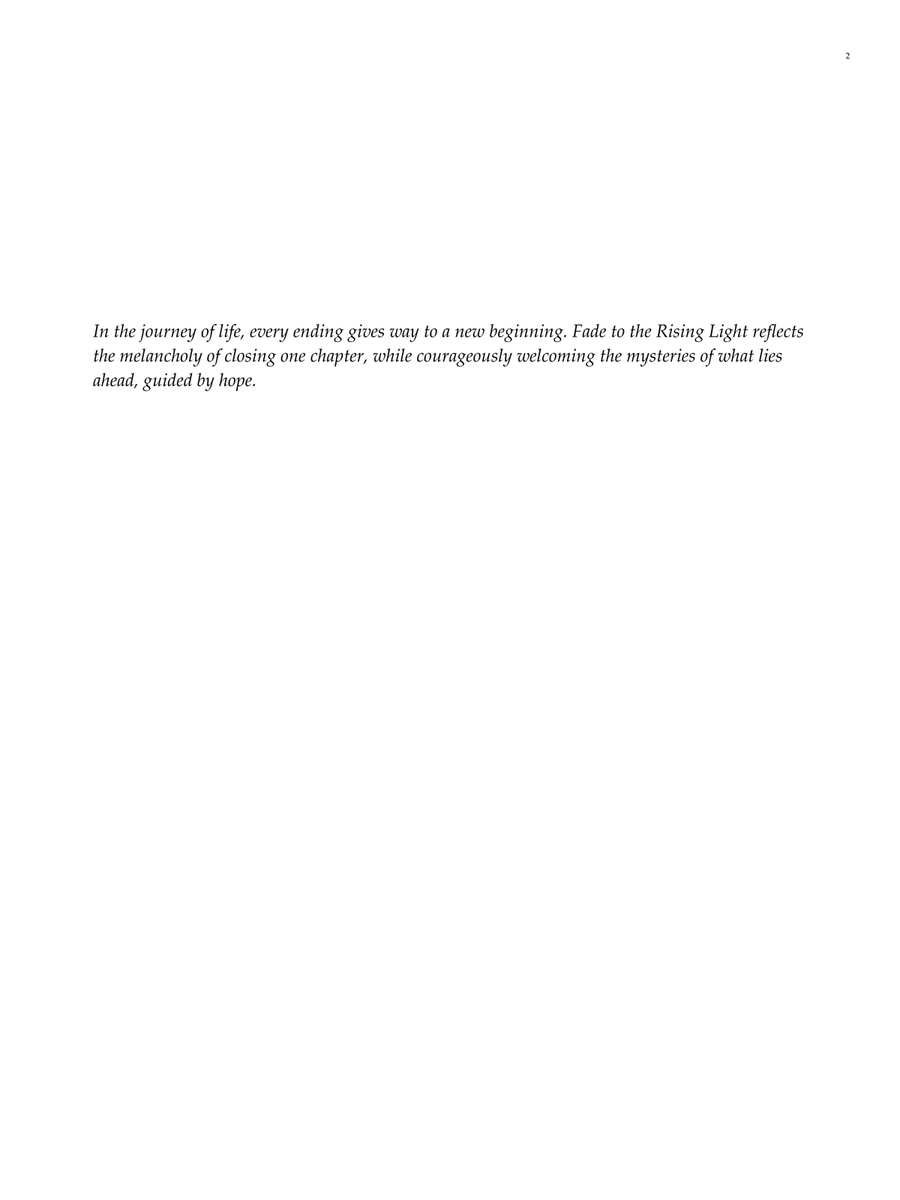 Fade to the Rising Light Fade to the Rising Light Concert Band scores gallery preview page 3