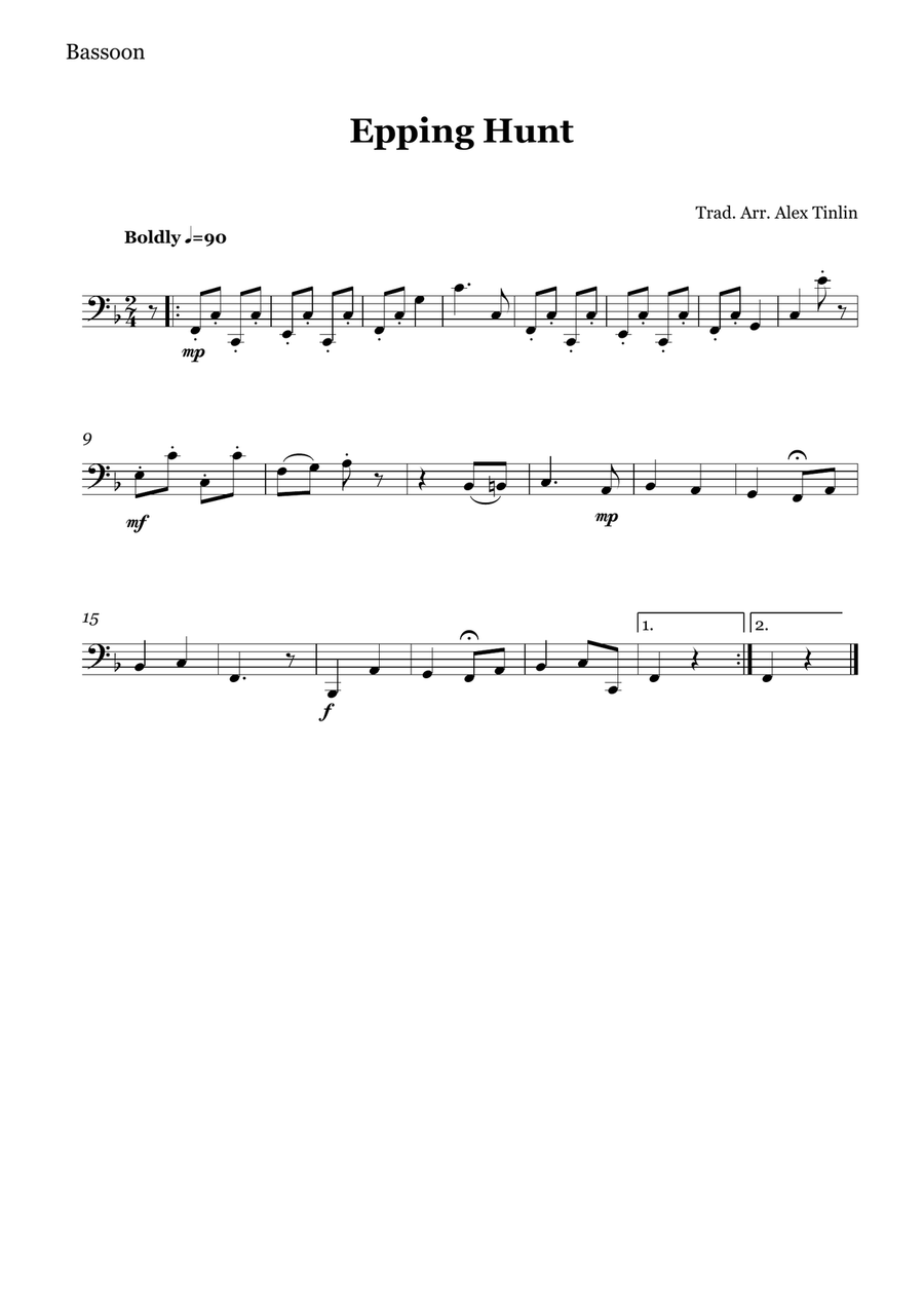 Epping Hunt Epping Hunt Woodwind Quartet scores gallery preview page 3