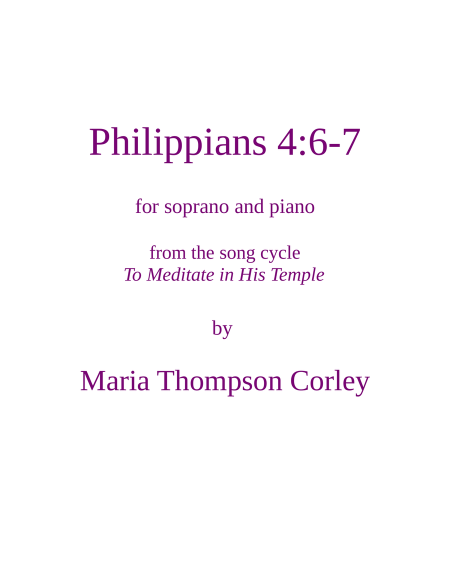 Philippians 4:6-7 from 