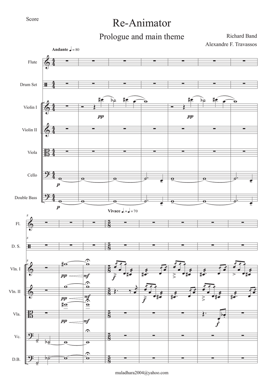 Re-Animator Re-Animator Chamber Music scores gallery preview page 1