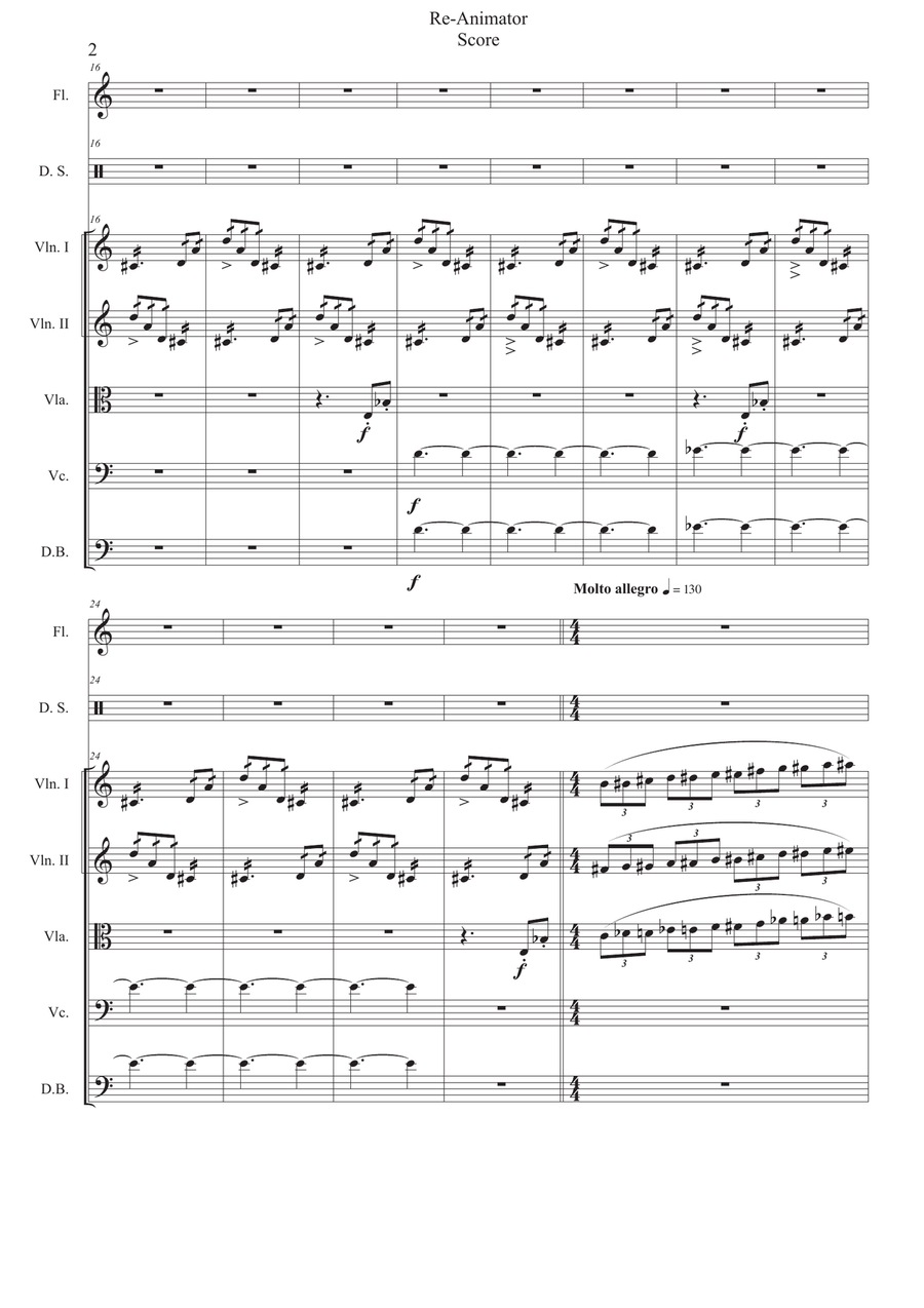 Re-Animator Re-Animator Chamber Music scores gallery preview page 2