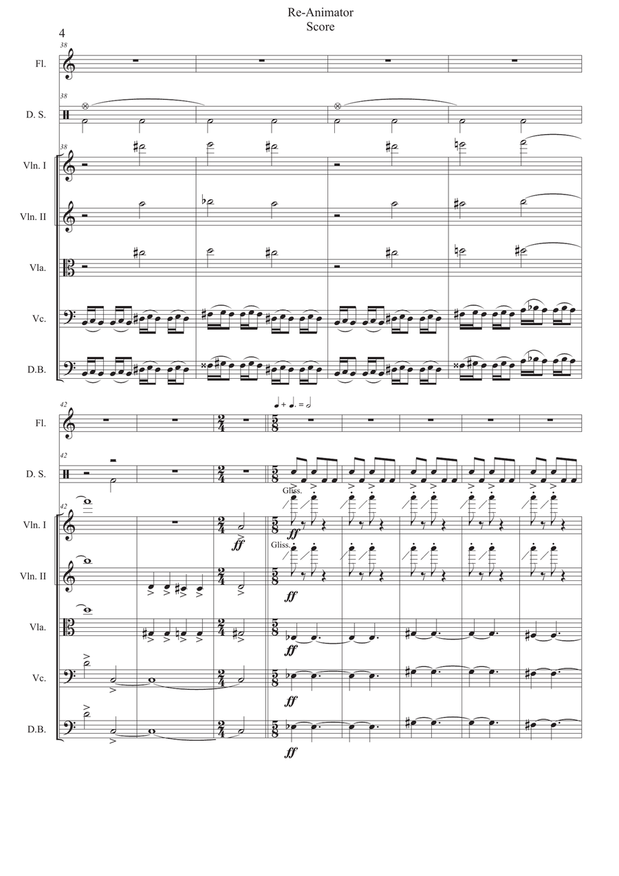 Re-Animator Re-Animator Chamber Music scores gallery preview page 4