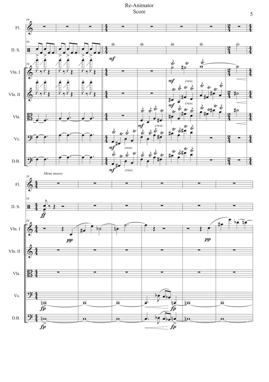 Re-Animator Re-Animator Chamber Music scores gallery preview page 5