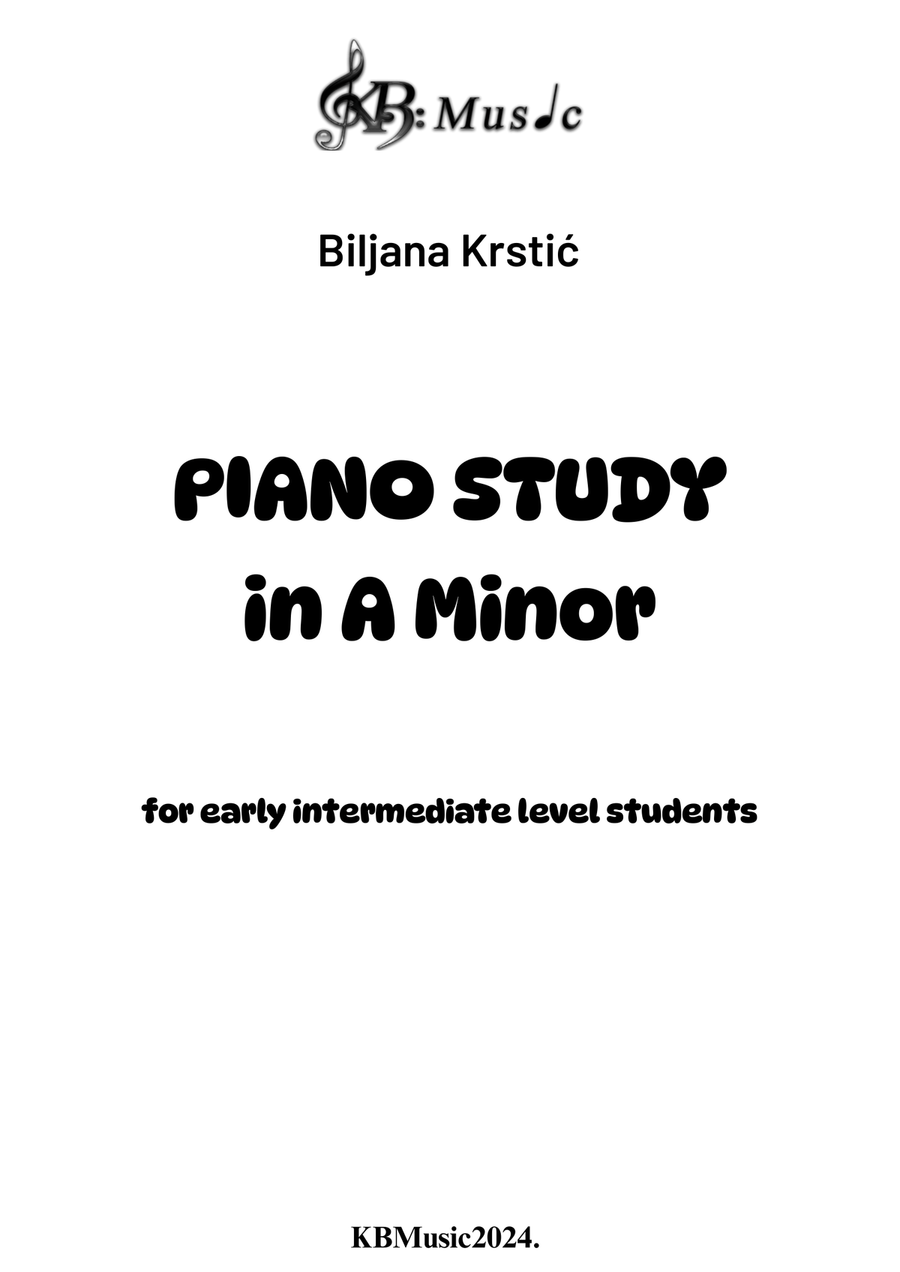 Piano Study in A Minor Piano Method scores gallery preview page 2