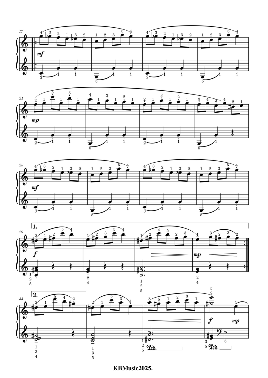 Piano Study in A Minor Piano Method scores gallery preview page 4