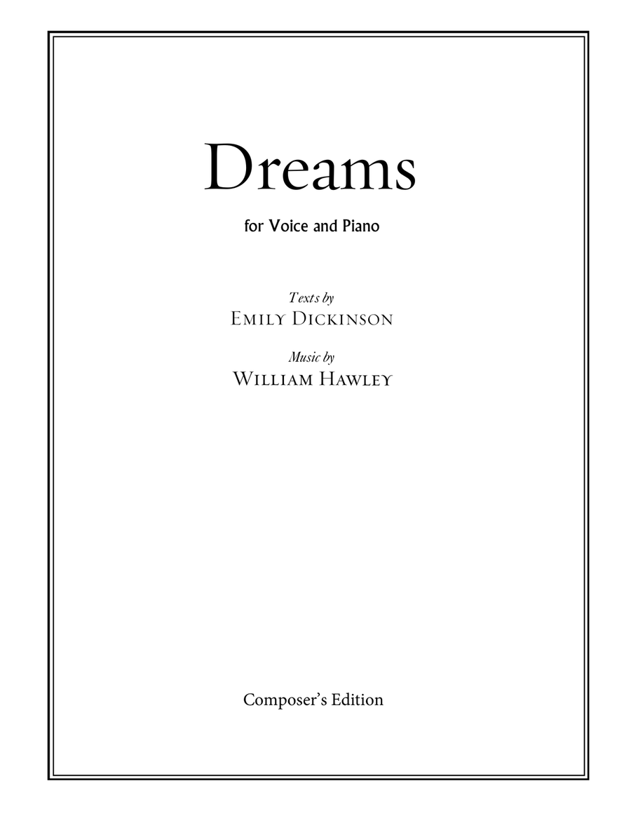 Dreams Dreams Piano, Vocal scores gallery preview page 1