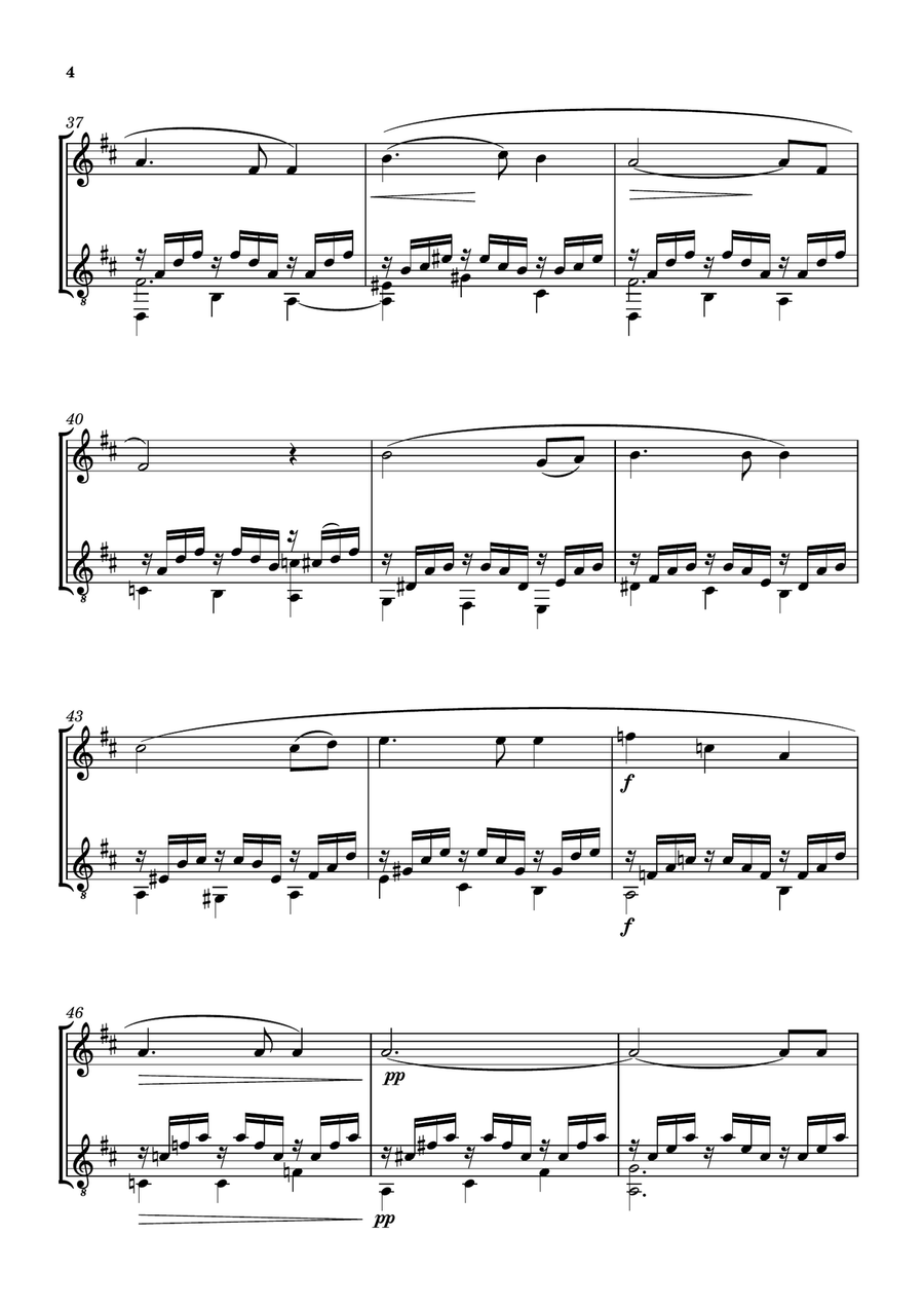 IN PARADISUM [GABRIEL FAURÉ] FOR VIOLIN AND GUITAR String Duet scores gallery preview page 5