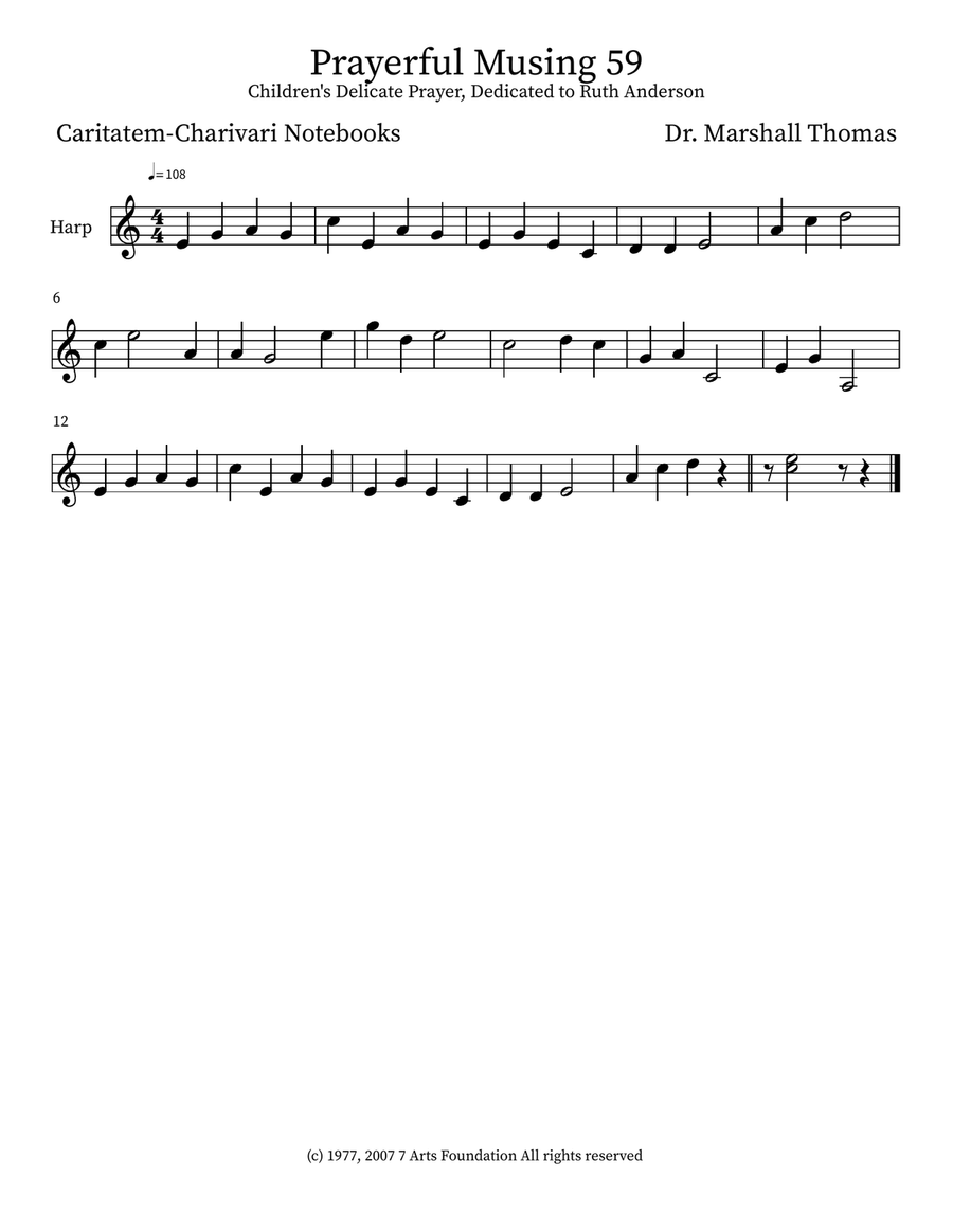 Prayerful Musing 59 Prayerful Musing 59 Small Ensemble scores gallery preview page 3