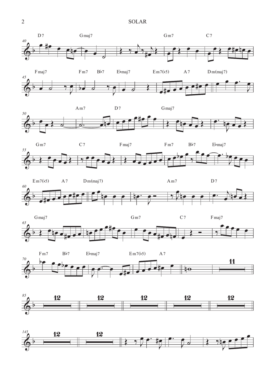 Solar Solar B-Flat Trumpet scores gallery preview page 2