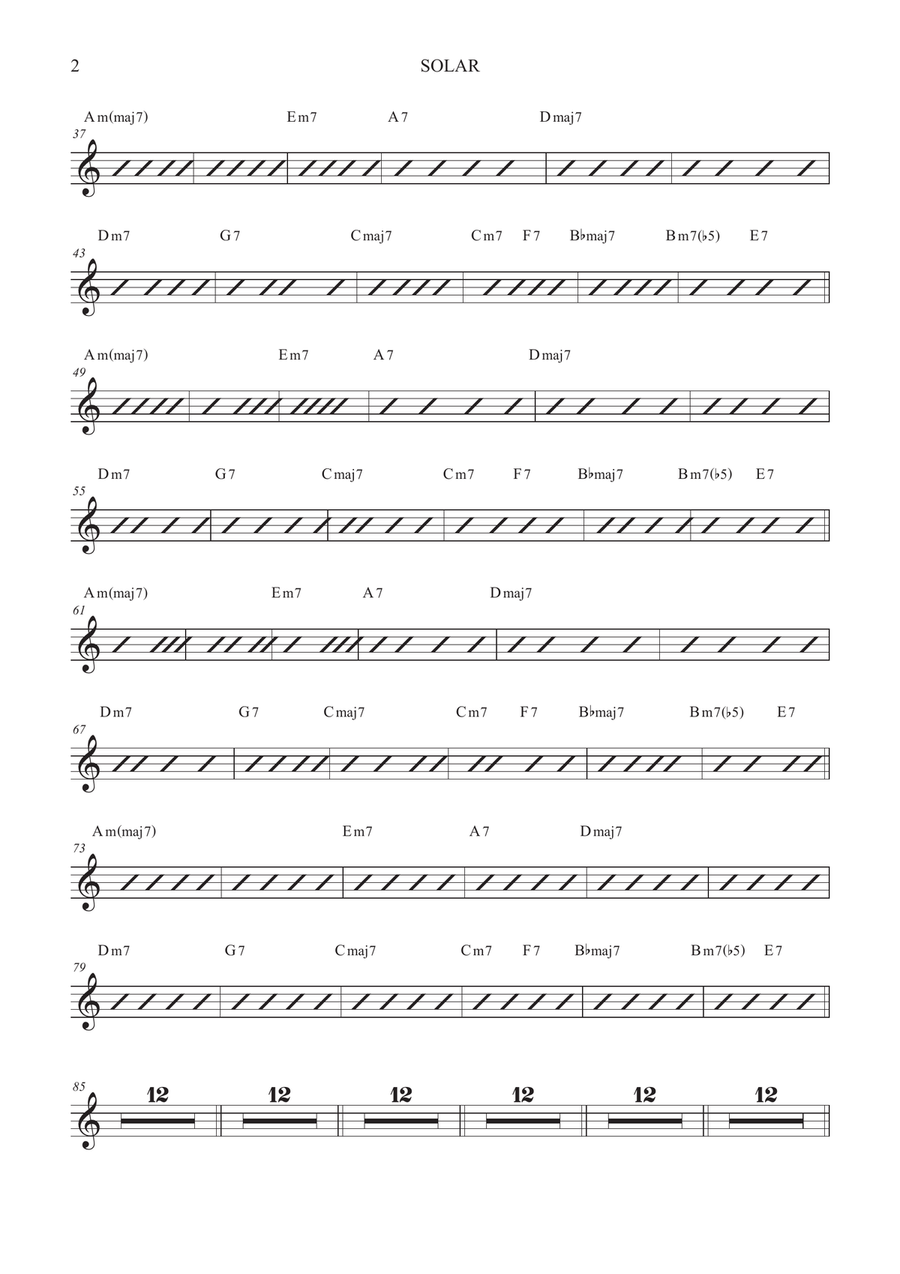 Solar Alto Saxophone scores gallery preview page 2