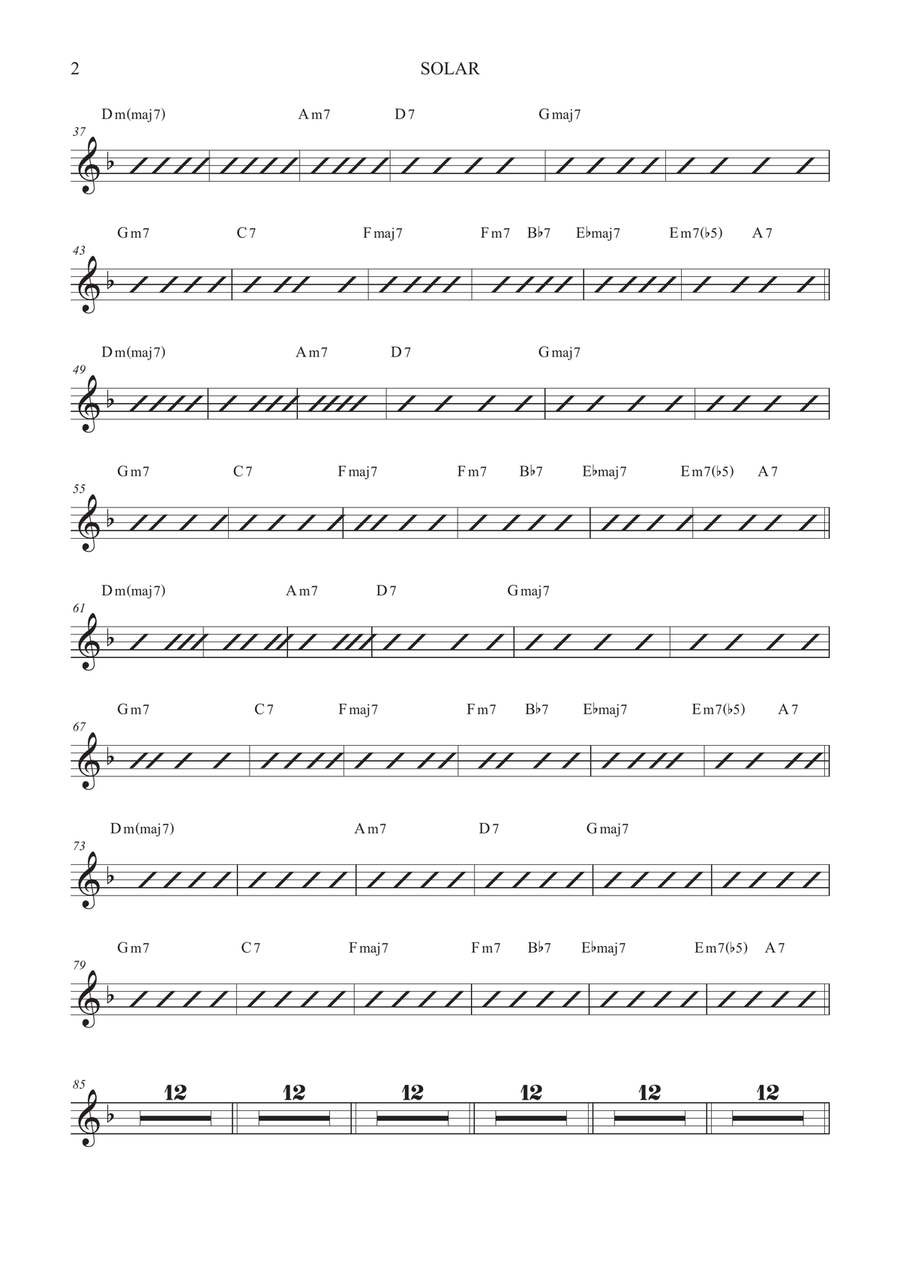 Solar Solar Tenor Saxophone scores gallery preview page 2