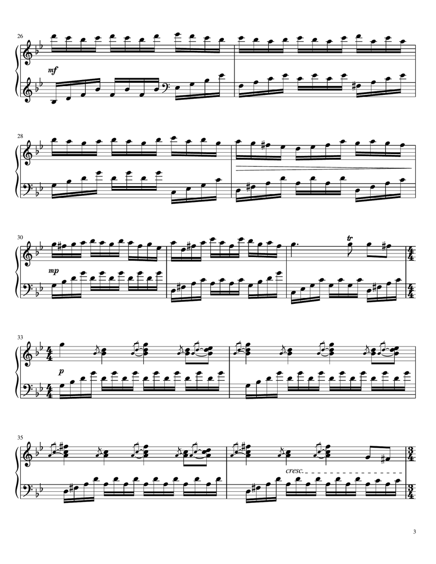 Stricken, Smitten, and Afflicted Piano Solo scores gallery preview page 3