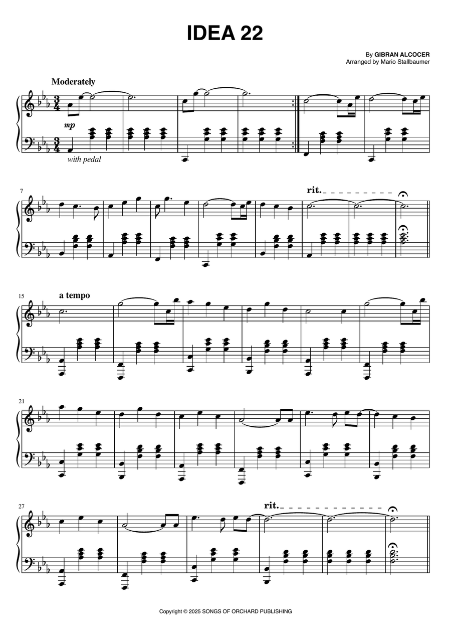 Idea 22 Idea 22 Piano Solo scores gallery preview page 1