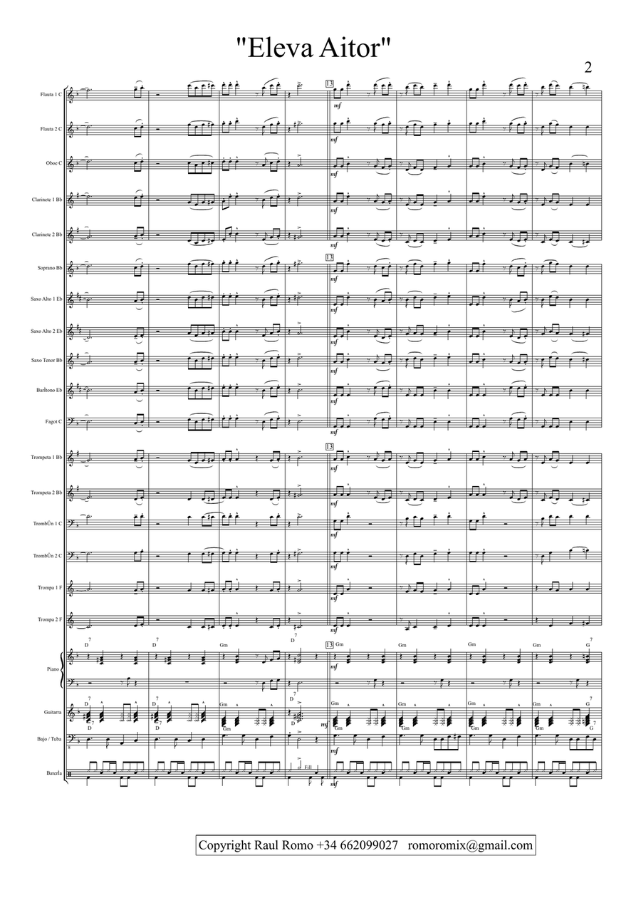 STUDENT CONCERT BAND - Elevaitor Concert Band scores gallery preview page 2