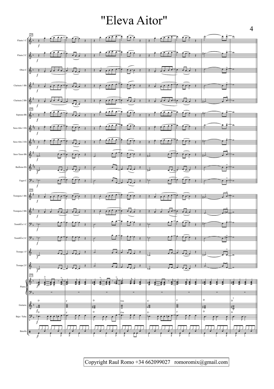 STUDENT CONCERT BAND - Elevaitor Concert Band scores gallery preview page 4