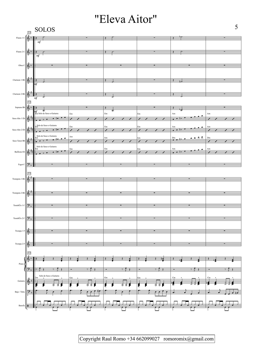 STUDENT CONCERT BAND - Elevaitor Concert Band scores gallery preview page 5