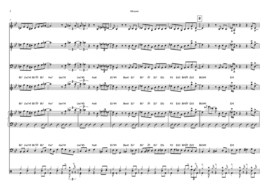 Traffic Warden Blues Traffic Warden Blues Jazz Ensemble scores gallery preview page 2