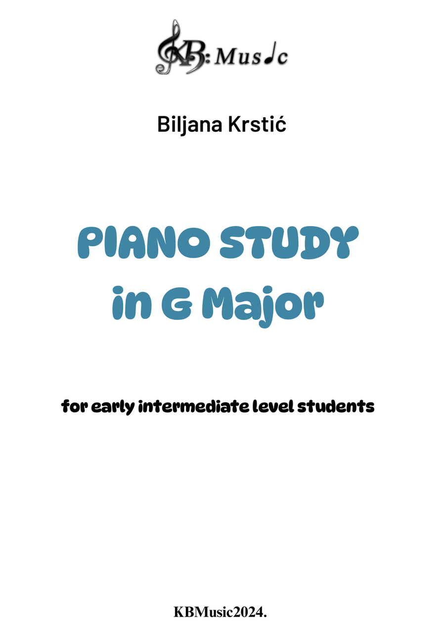 Piano Study in G Major Piano Method scores gallery preview page 2