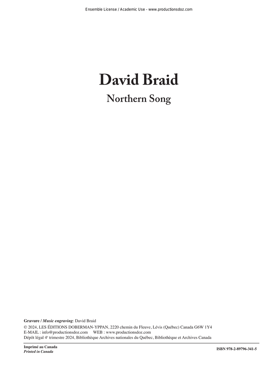 Northern Song Piano Accompaniment scores gallery preview page 1