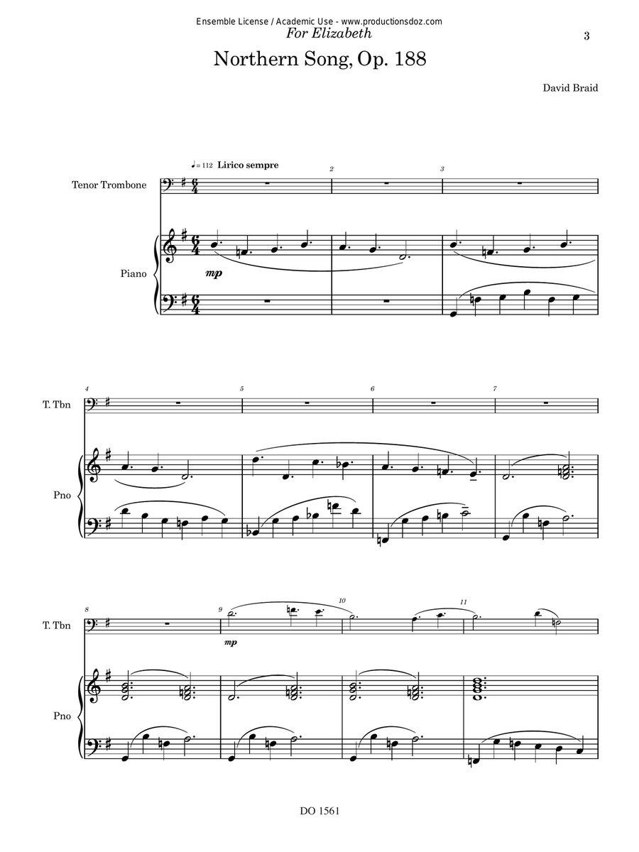 Northern Song Piano Accompaniment scores gallery preview page 3