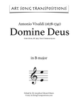 VIVALDI: Domine Deus, RV 589 (transposed to B major)