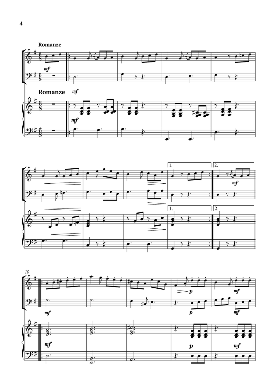 Sonatina Anh.5 Small Ensemble scores gallery preview page 4