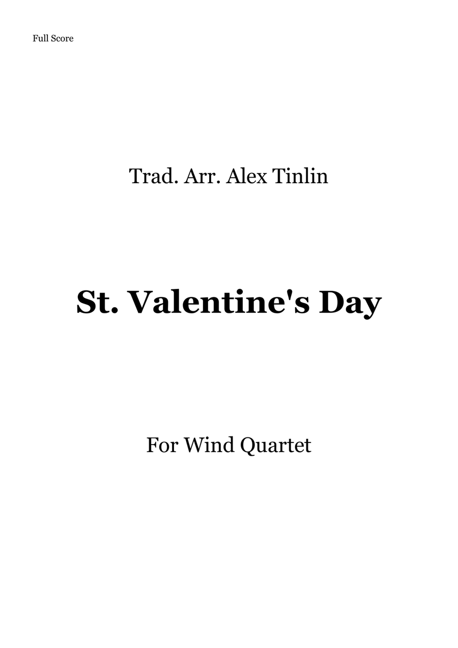 St. Valentine's Day St. Valentine's Day Woodwind Quartet scores gallery preview page 1