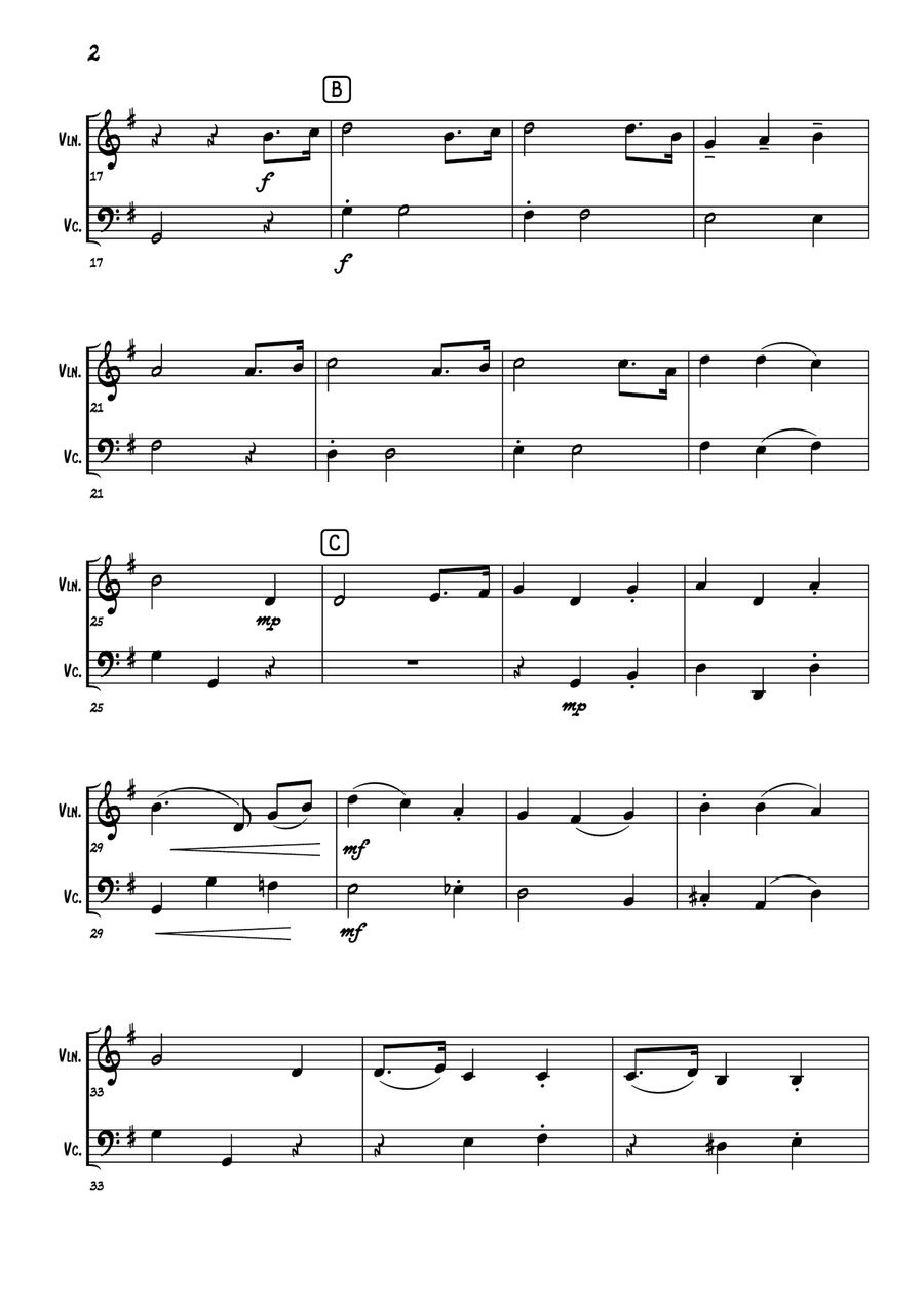 To God Be The Glory To God Be The Glory String Duet scores gallery preview page 3
