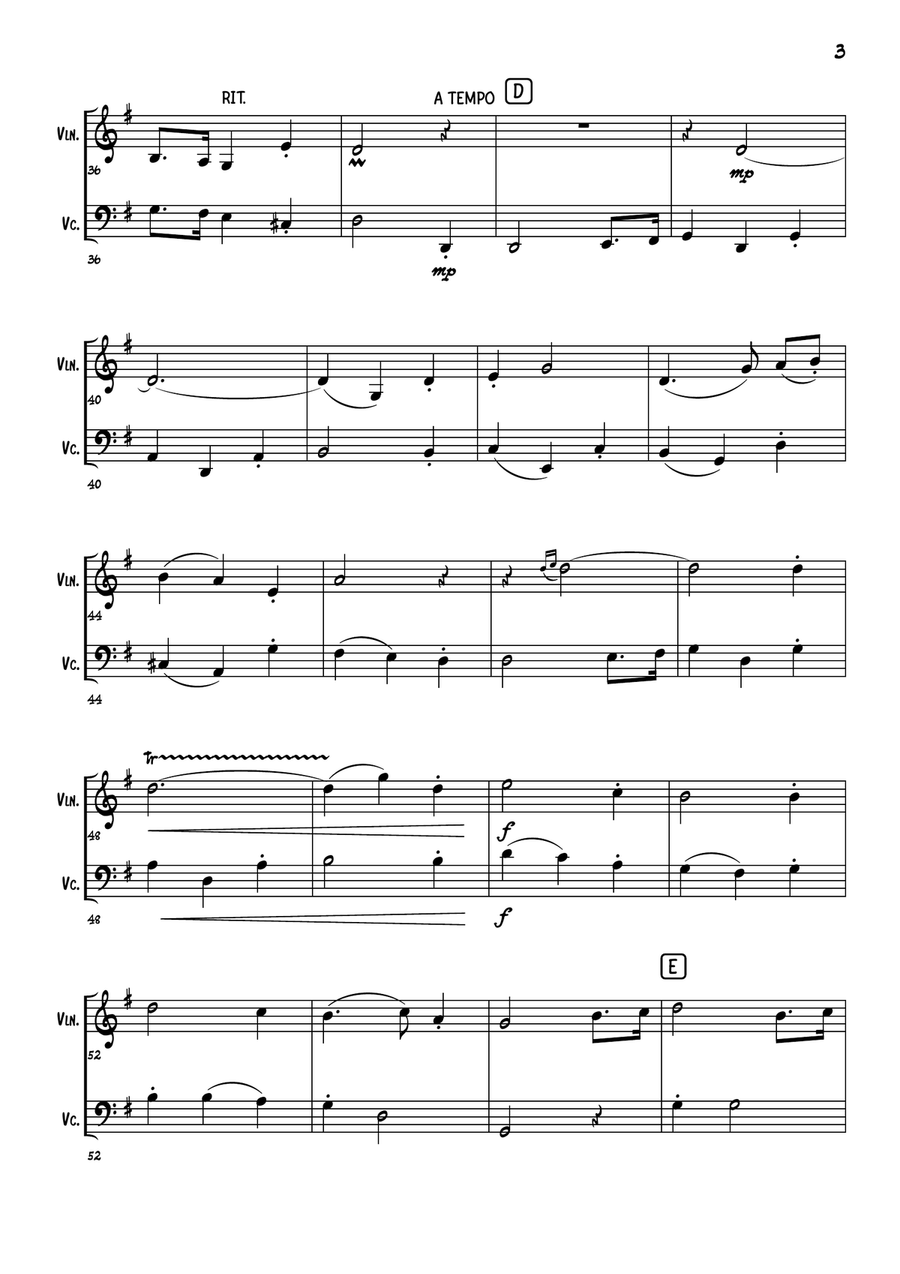 To God Be The Glory To God Be The Glory String Duet scores gallery preview page 4