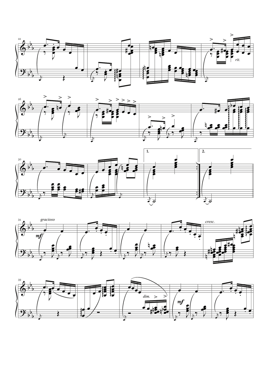 Polca para mão esquerda Chamber Music scores gallery preview page 2