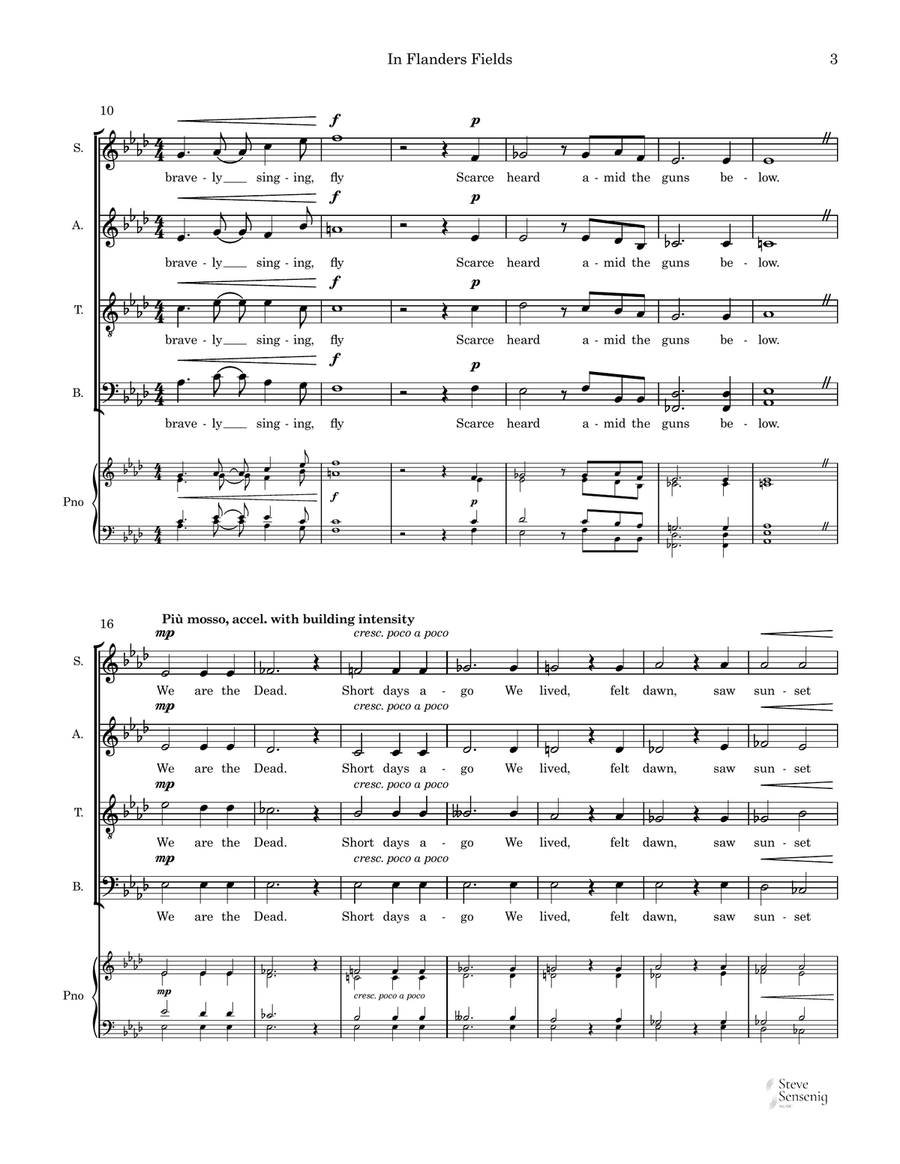 In Flanders Fields Divisi scores gallery preview page 3